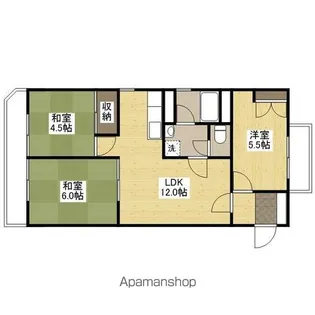 ティアンドケイ観光ビル【3階】の間取り