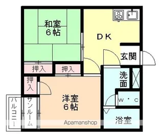 レジデンスR【2階】の間取り