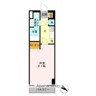 登戸N・Tステージ【8階】の間取り