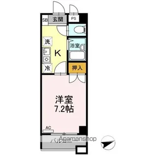 セジュール浦上【4階】の間取り