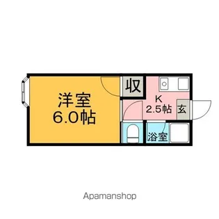 コーポエバース【102号室】の間取り