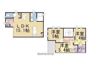 ディアス伊賀寺【102号室】の間取り