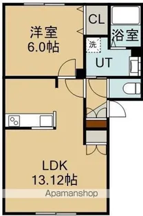 リビングタウン山の手 F棟【2階】の間取り