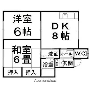 コーポ東陵【5号室】の間取り