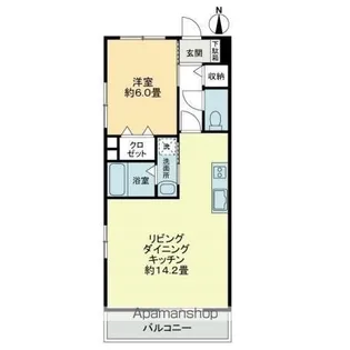 エバーグリーン【3階】の間取り