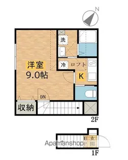 グランコート高尾町Ⅲ【202号室】の間取り