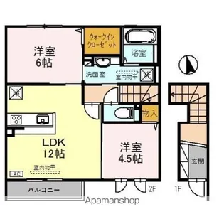 布水の里 B【2階】の間取り