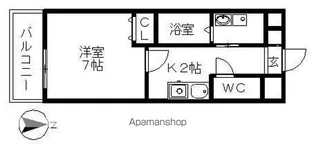ルミエール長良【4階】の間取り