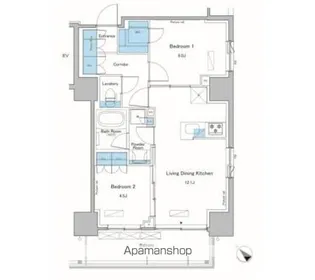 ルフォンプログレ滝野川【9階】の間取り