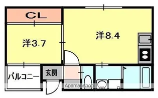 シティコート太子橋今市【3階】の間取り