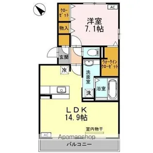 クレスト大針【3階】の間取り