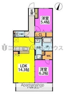 La Pre’valoir【503号室】の間取り