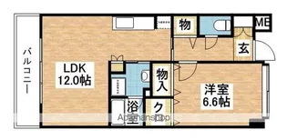 レジデンス空港北【3階】の間取り