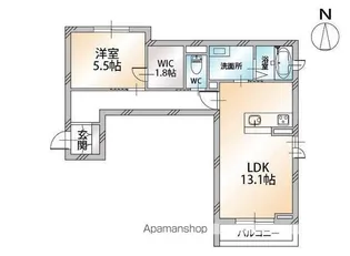 シャーメゾン パン トロワ【1階】の間取り