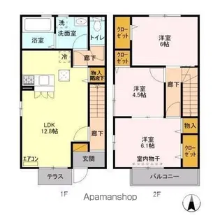 コリーヌ A棟【1階】の間取り