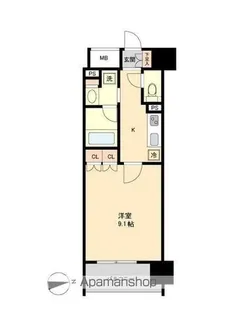 レジディア榴岡 イースト棟【3階】の間取り