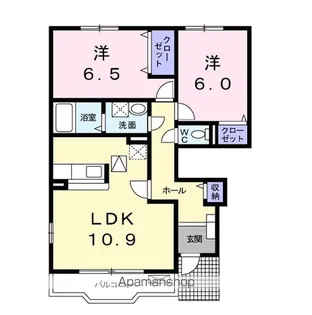 ル シェール【1階】の間取り