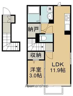アビタシオン福田町【2階】の間取り