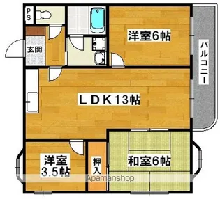 ラポール百舌鳥【1階】の間取り