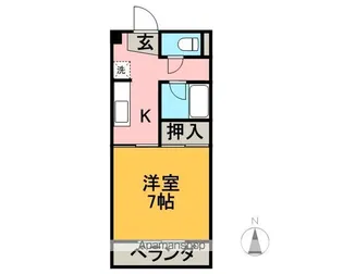 ウィンディ明和台【101号室】の間取り