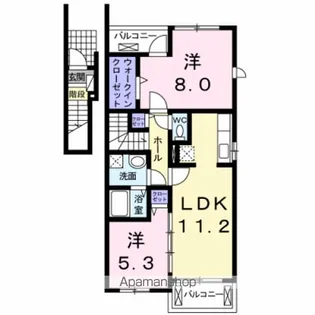 サンビエンテ【2階】の間取り