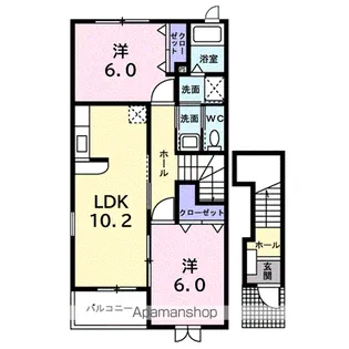 シュトラウス【2階】の間取り