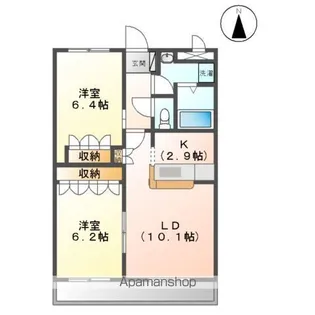 和(なごみ)【202号室】の間取り