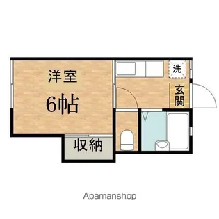 コーポサンライズB【205号室】の間取り