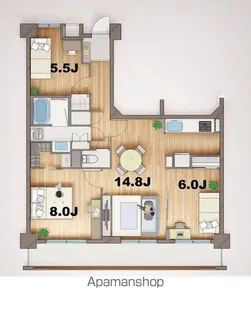 ステラメゾン田端【4階】の間取り