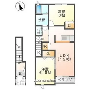 コリーヌ【2階】の間取り