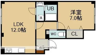 BETTER R北斗(ベターアールホクト)【2階】の間取り