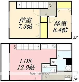 ASAHI館 B館【208号室】の間取り