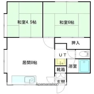 サンパーク【101号室】の間取り
