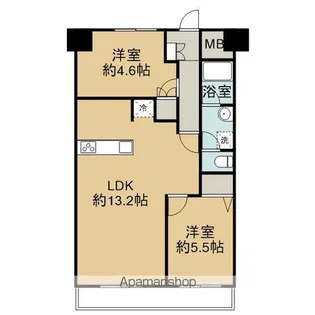三東第3マンション【4階】の間取り