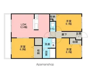 ブレインマンション堀口【303号室】の間取り