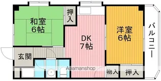 光マンション(上野西)【1階】の間取り