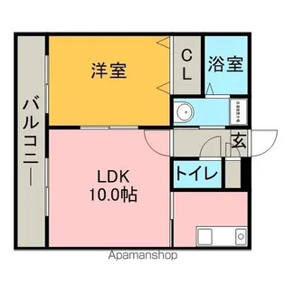 サンシャインビュー【3階】の間取り