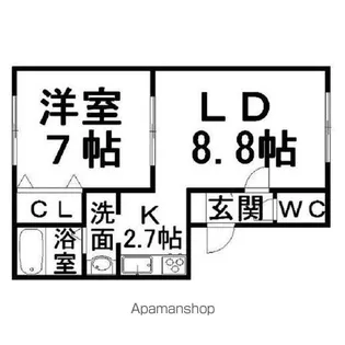 リバティグリーン【2階】の間取り