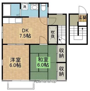 ベルエアガーデンC棟【201号室】の間取り