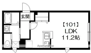 AZUMADAI BASE【101号室号室】の間取り