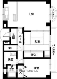 カルム泉大津【203号室】の間取り