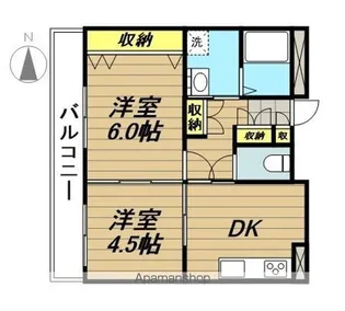 コーポブリッヂ5【202号室】の間取り