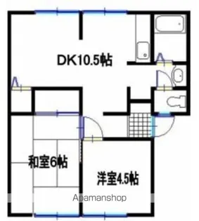 エクセル山崎【2階】の間取り