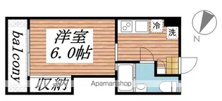 三軒茶屋マンション【1階】の間取り