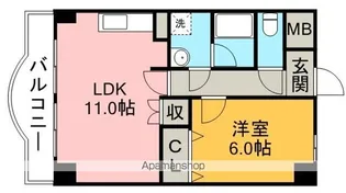 レジーナ鳥居松【1階】の間取り