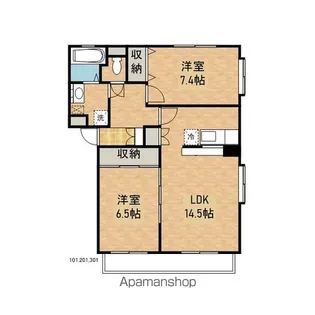 CENTRALVILLAGEⅠ【3階】の間取り