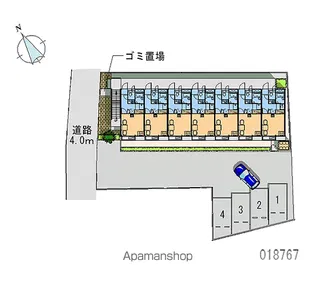 レオパレスCOMPAL【102号室】の間取り