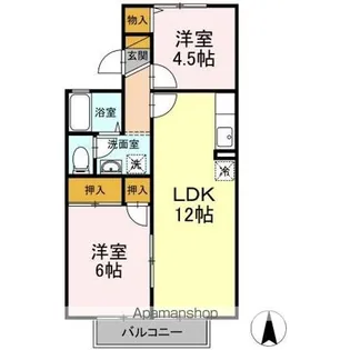 カサヴェールASAHI【2階】の間取り