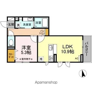 ラウレア【3階】の間取り