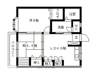光コーポ【2階】の間取り